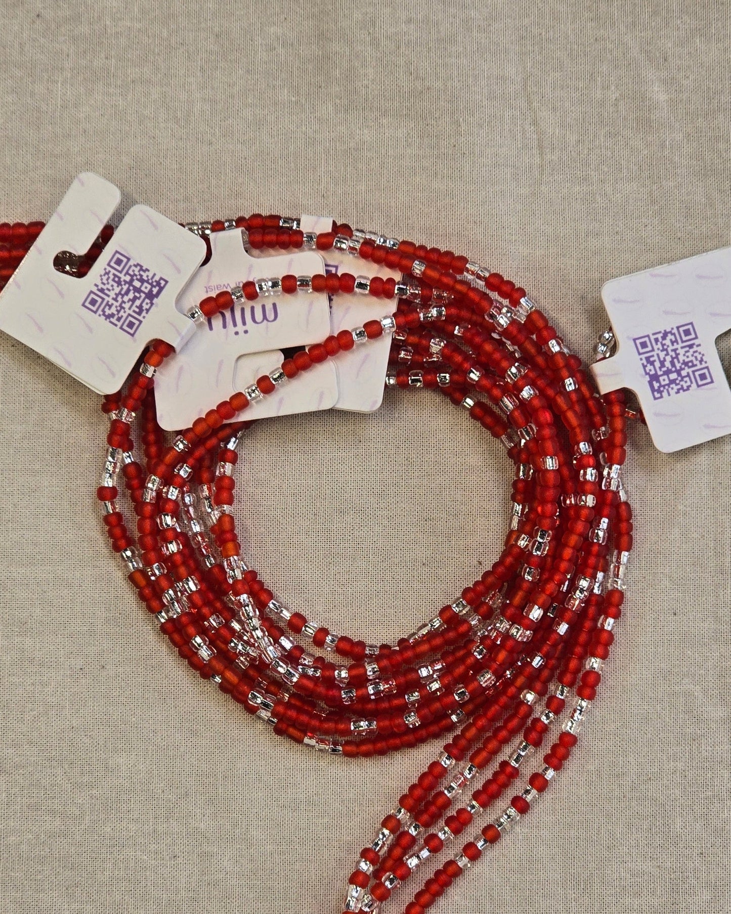 Silver Frost Waistbeads